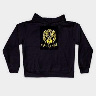 Yellow doll  of feel the vibe Kids Hoodie